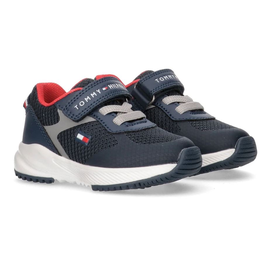 Sneaker Bassa Lacci e velcro da bambino Tommy Hilfiger | T1B9336661756X079